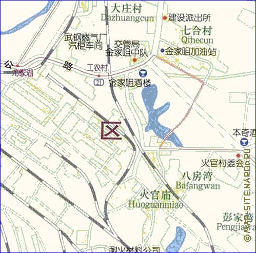 mapa de Wuhan