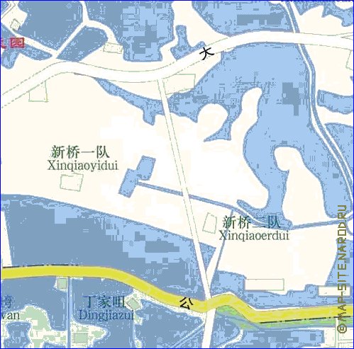 mapa de Wuhan