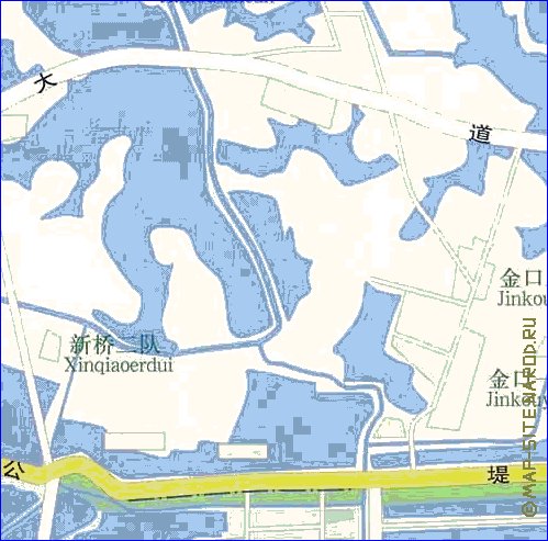 mapa de Wuhan