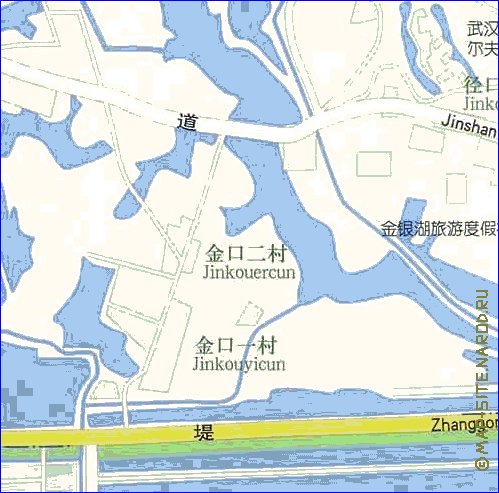 mapa de Wuhan