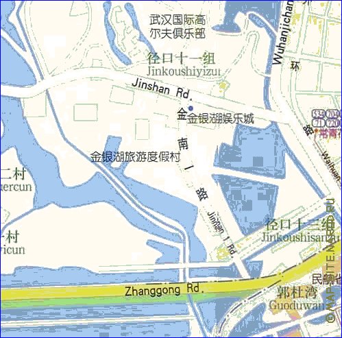 mapa de Wuhan