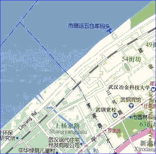 mapa de Wuhan