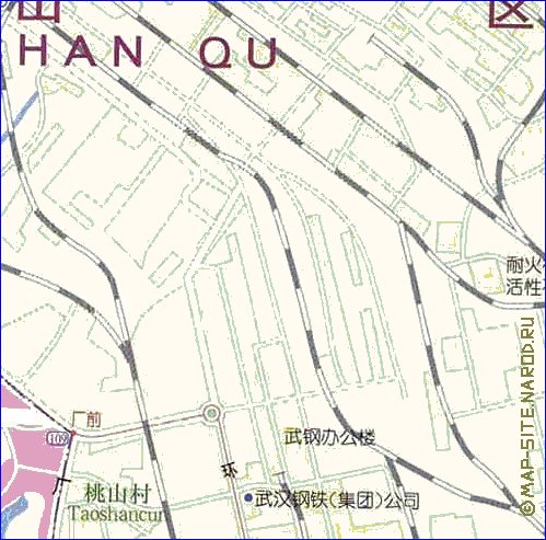 mapa de Wuhan