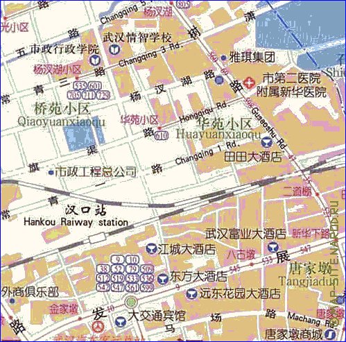 mapa de Wuhan