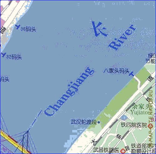 mapa de Wuhan