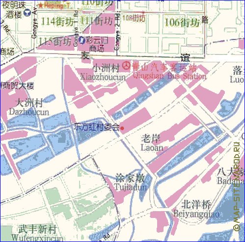 mapa de Wuhan