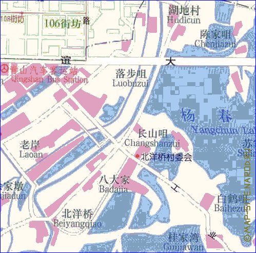 mapa de Wuhan