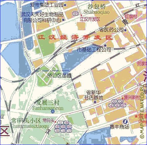 mapa de Wuhan