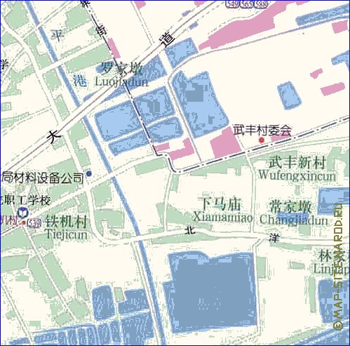 mapa de Wuhan