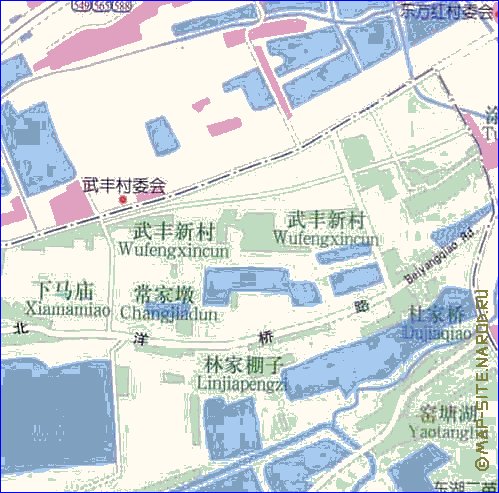 mapa de Wuhan