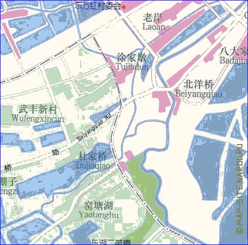 mapa de Wuhan