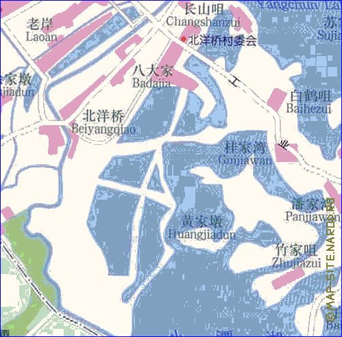 mapa de Wuhan