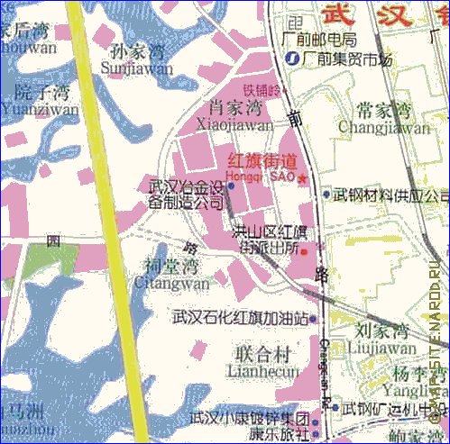 mapa de Wuhan