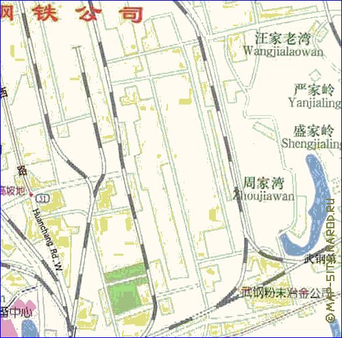 mapa de Wuhan