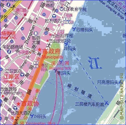 mapa de Wuhan