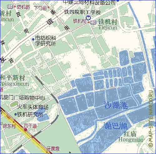 mapa de Wuhan