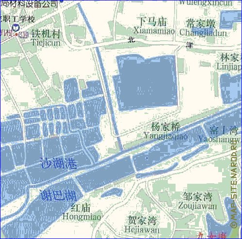 mapa de Wuhan