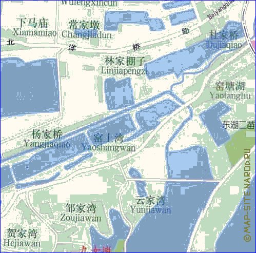 mapa de Wuhan