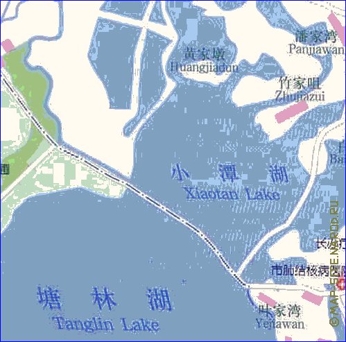 mapa de Wuhan