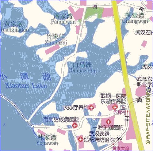 mapa de Wuhan