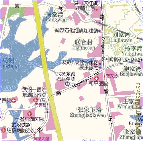 mapa de Wuhan