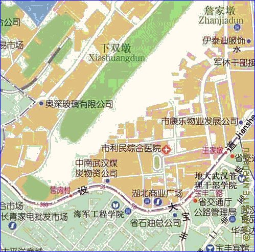 mapa de Wuhan