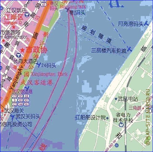 mapa de Wuhan