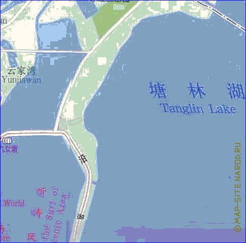 mapa de Wuhan