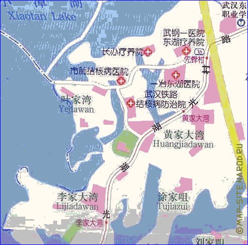 mapa de Wuhan