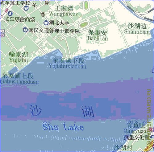 mapa de Wuhan