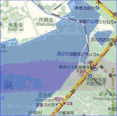 mapa de Wuhan