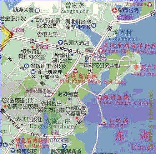 mapa de Wuhan