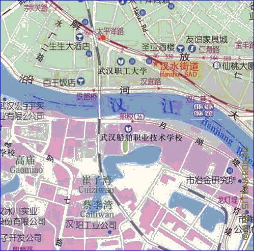 mapa de Wuhan