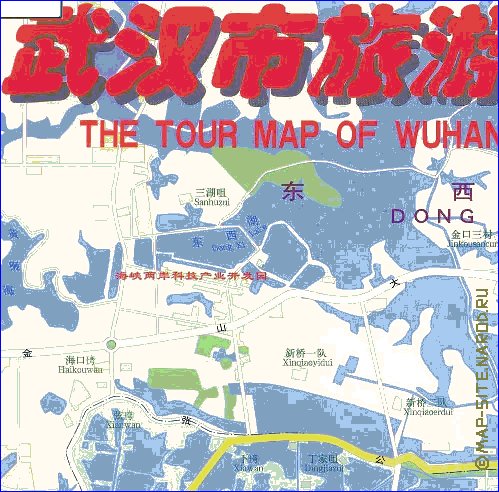 mapa de Wuhan