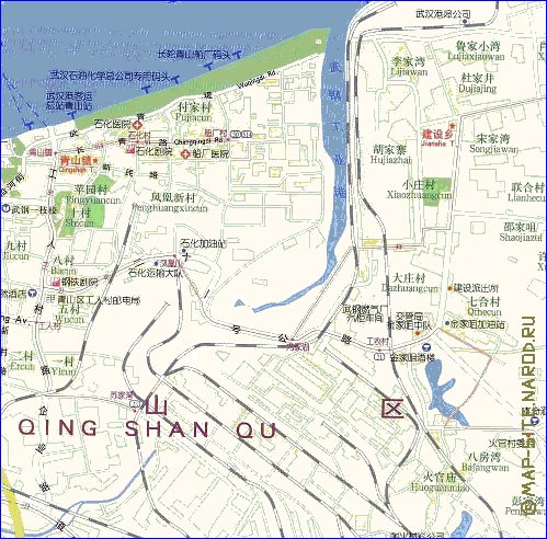 mapa de Wuhan