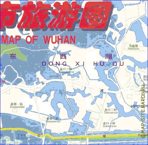 mapa de Wuhan