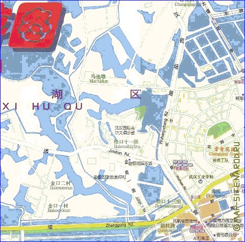 mapa de Wuhan