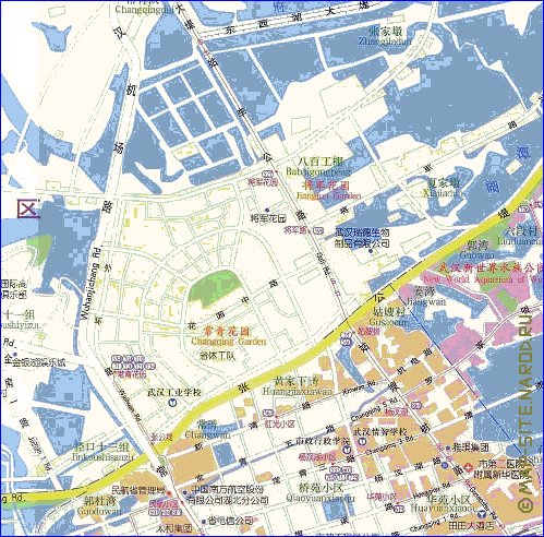 mapa de Wuhan