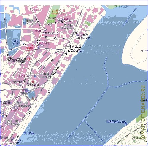 mapa de Wuhan