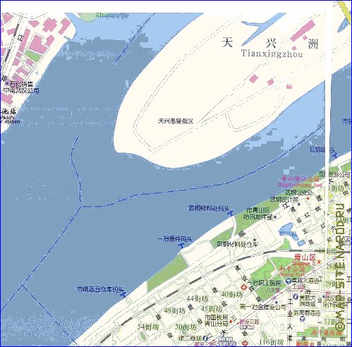 mapa de Wuhan