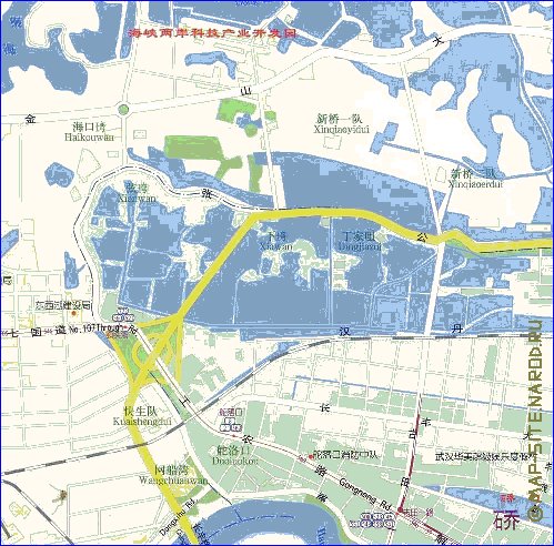 mapa de Wuhan