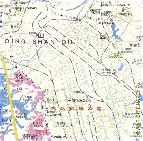 mapa de Wuhan