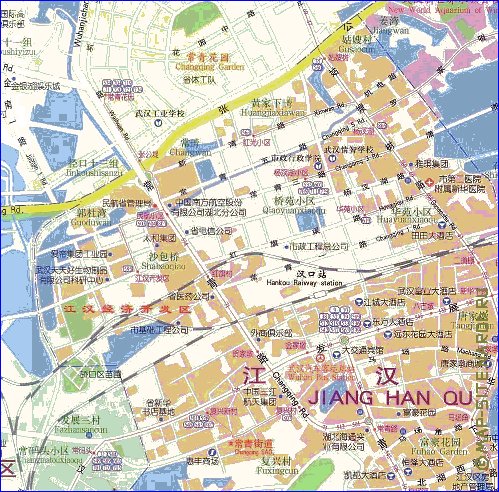 mapa de Wuhan