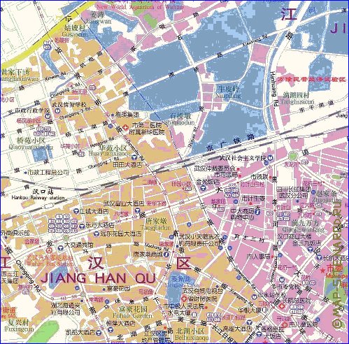 mapa de Wuhan