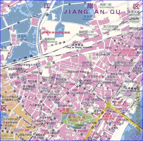 mapa de Wuhan