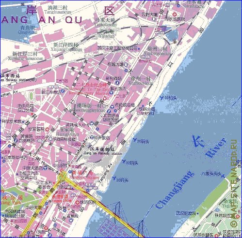 mapa de Wuhan