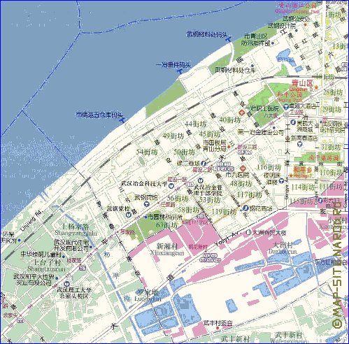 mapa de Wuhan