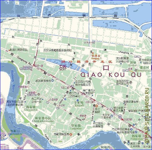 mapa de Wuhan