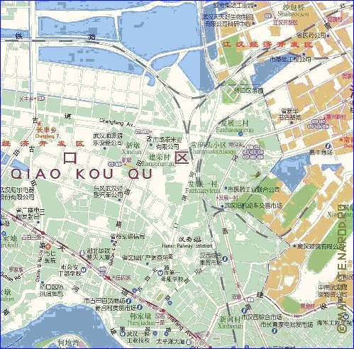 mapa de Wuhan