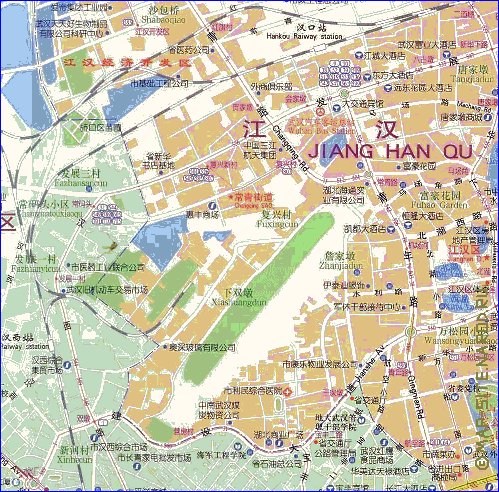 mapa de Wuhan